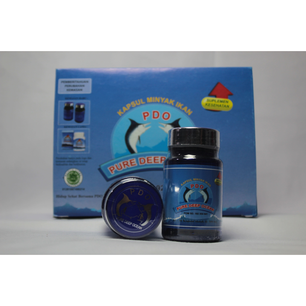 PDO (PURE DEEP OCEAN)  | MINYAK IKAN PDO kapsul ORIGINAL ecer grosir siap kirim