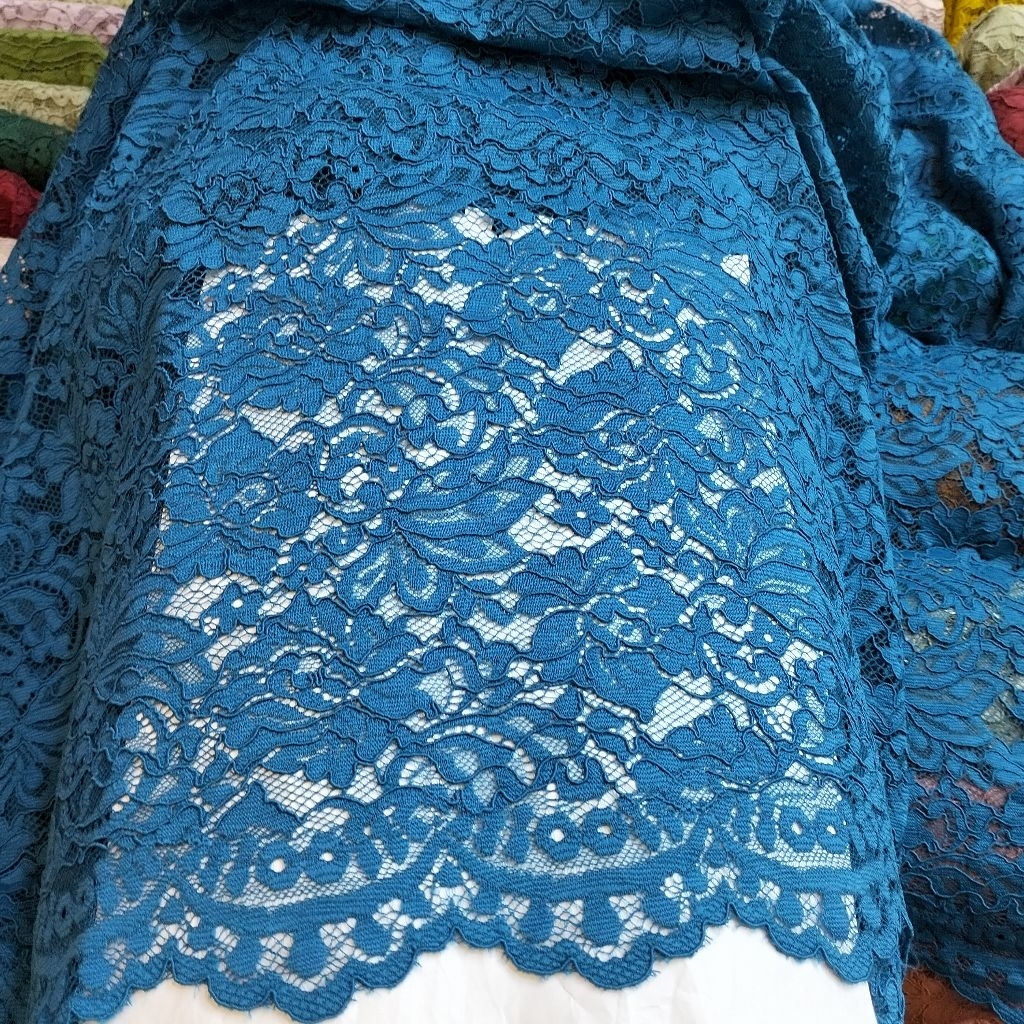 bahan kain brokat katun Stretch Fatmawati premium/brokat katun melar kebaya/brokat katun Fatmawati m