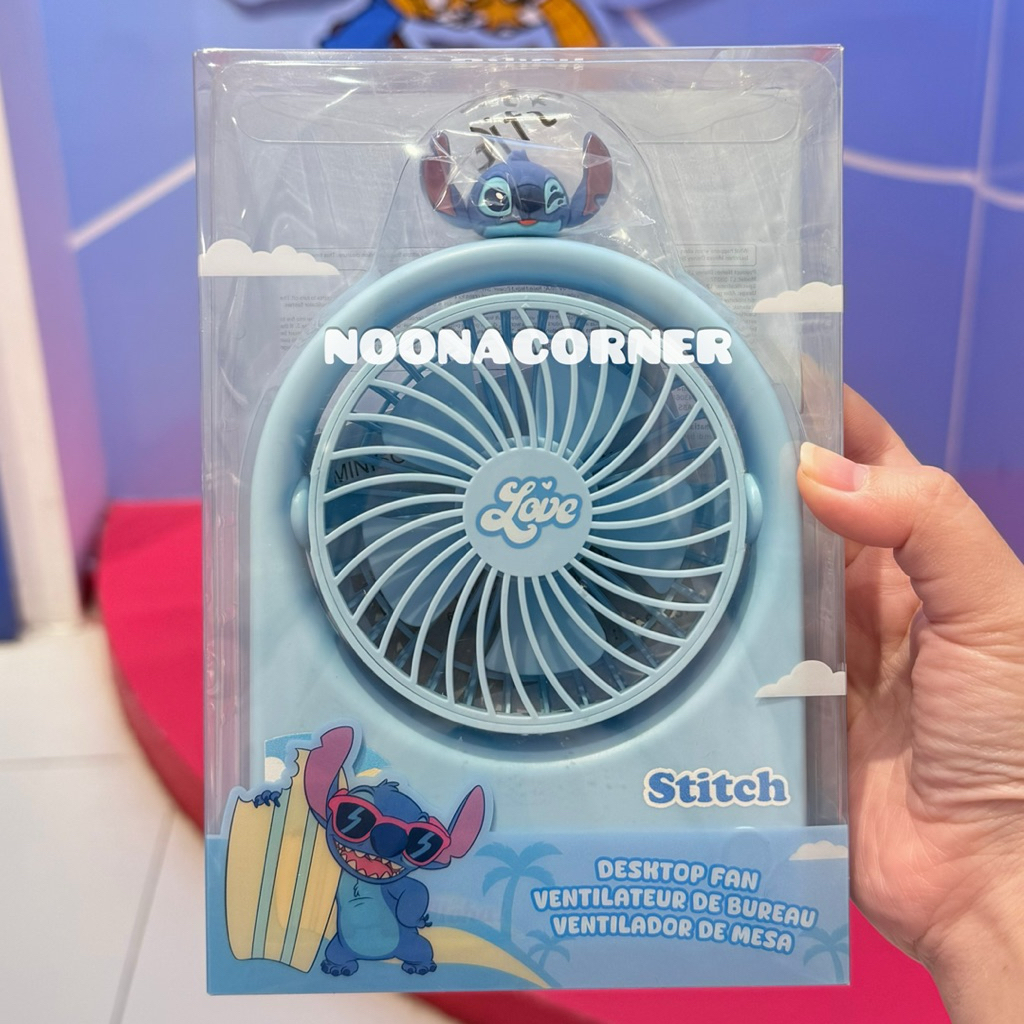Miniso x Disney ‼️ Foldable Desktop Fan / Kipas Angin Portable Lilo & Stitch Collections (1200mAh)