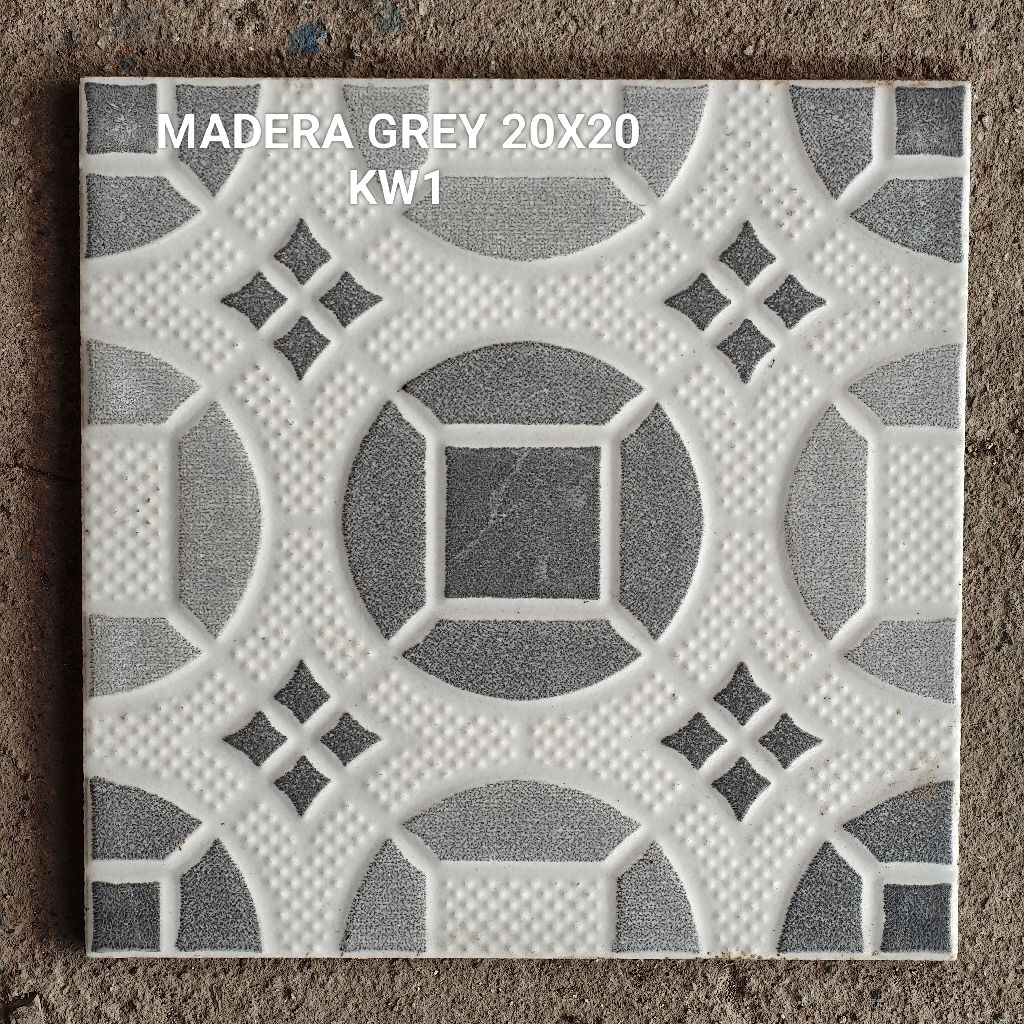 Keramik Kamar Mandi 20x20 Madera Grey Motif Kasar