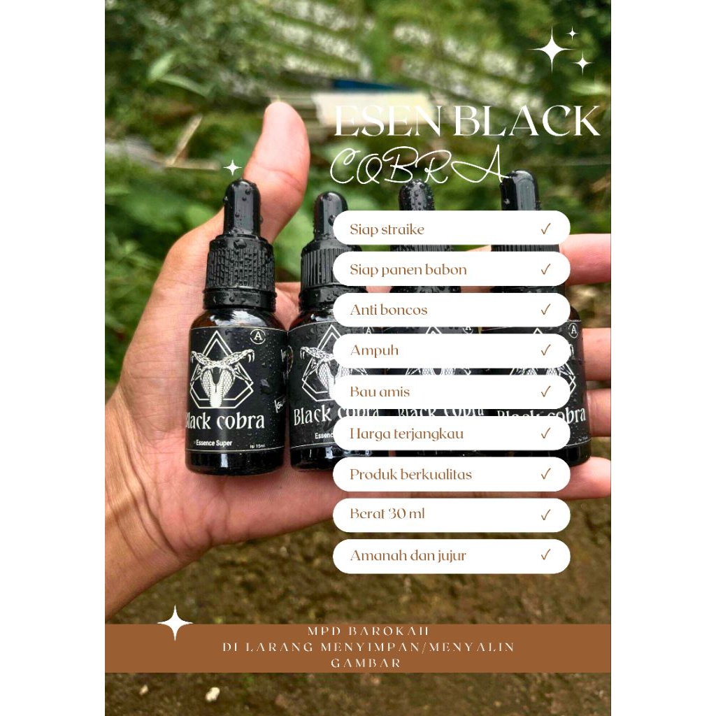 esen black cobra, Esen paling ampuh no boncos siap straike original
