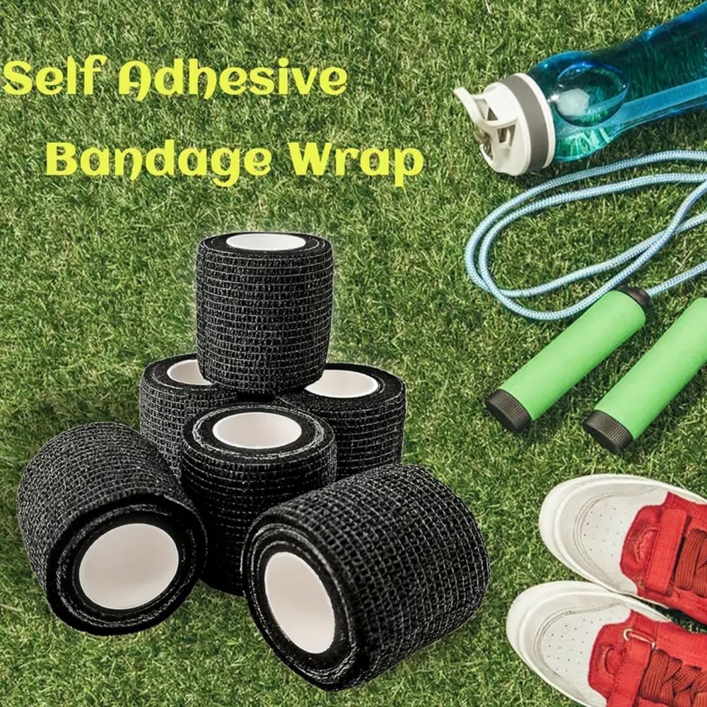 PM77-Sport Tape Kinesiology Perban Plester Otot Medical 5CM x 4.5M Finger Tape / Wrist Tape Support 