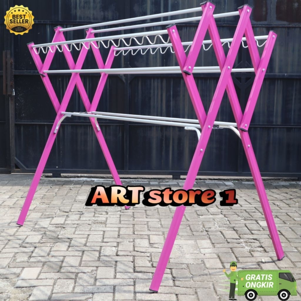 Jemuran baju / pakaian / handuk / Aluminium 180cm