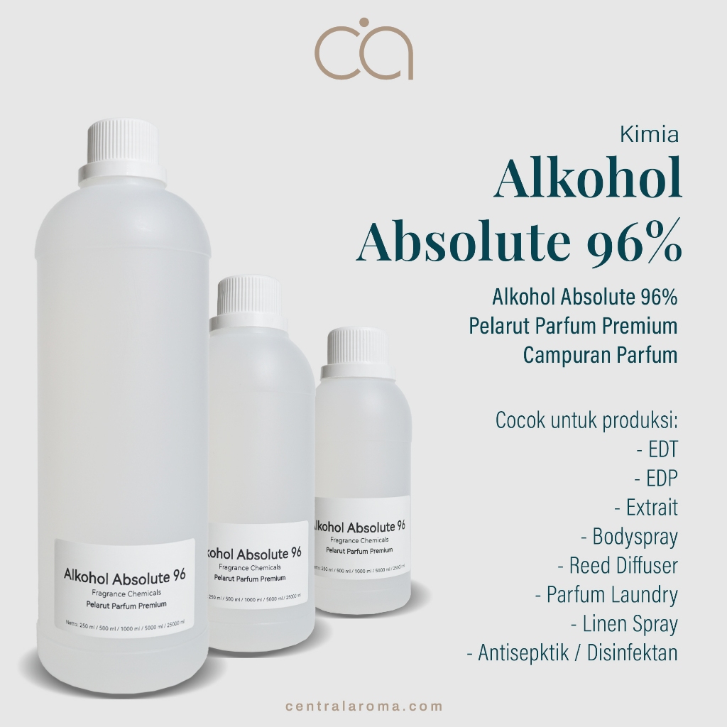 Alkohol Absolute 96% Pelarut Parfum Premium Campuran Parfum