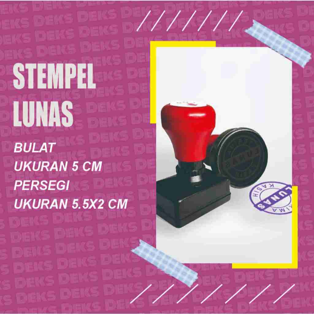 

Stempel lunas,Stempel Custom , Bulat/Persegi