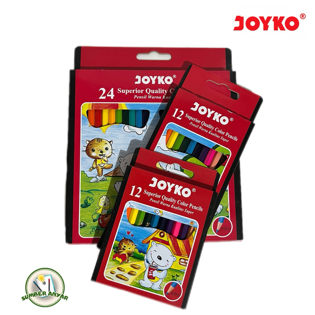 

JOYKO Pensil Warna 12 / 24 Warna Panjang / Pendek