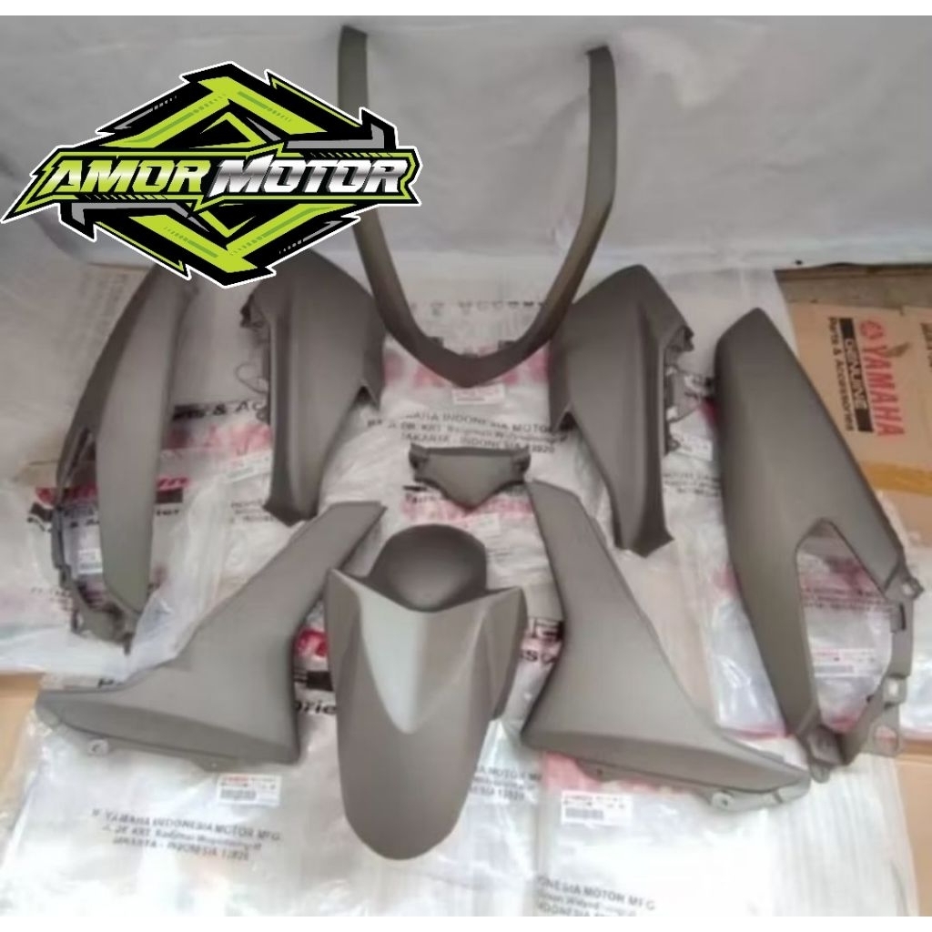 Cover full body halus set yamaha N Max Nmax abu abu doff 2017-2018 original ygp
