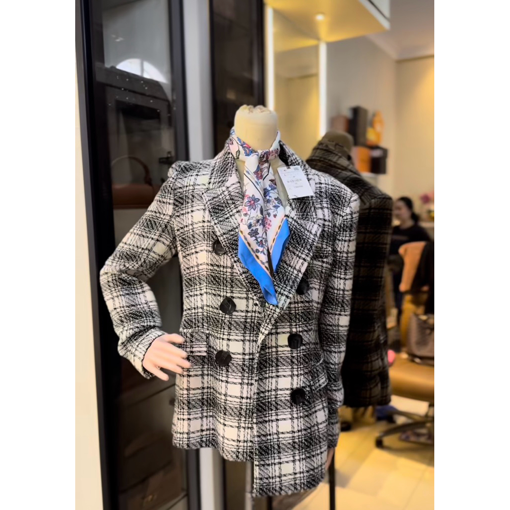 ZARA TWEED BLAZER/BLAZER WANITA