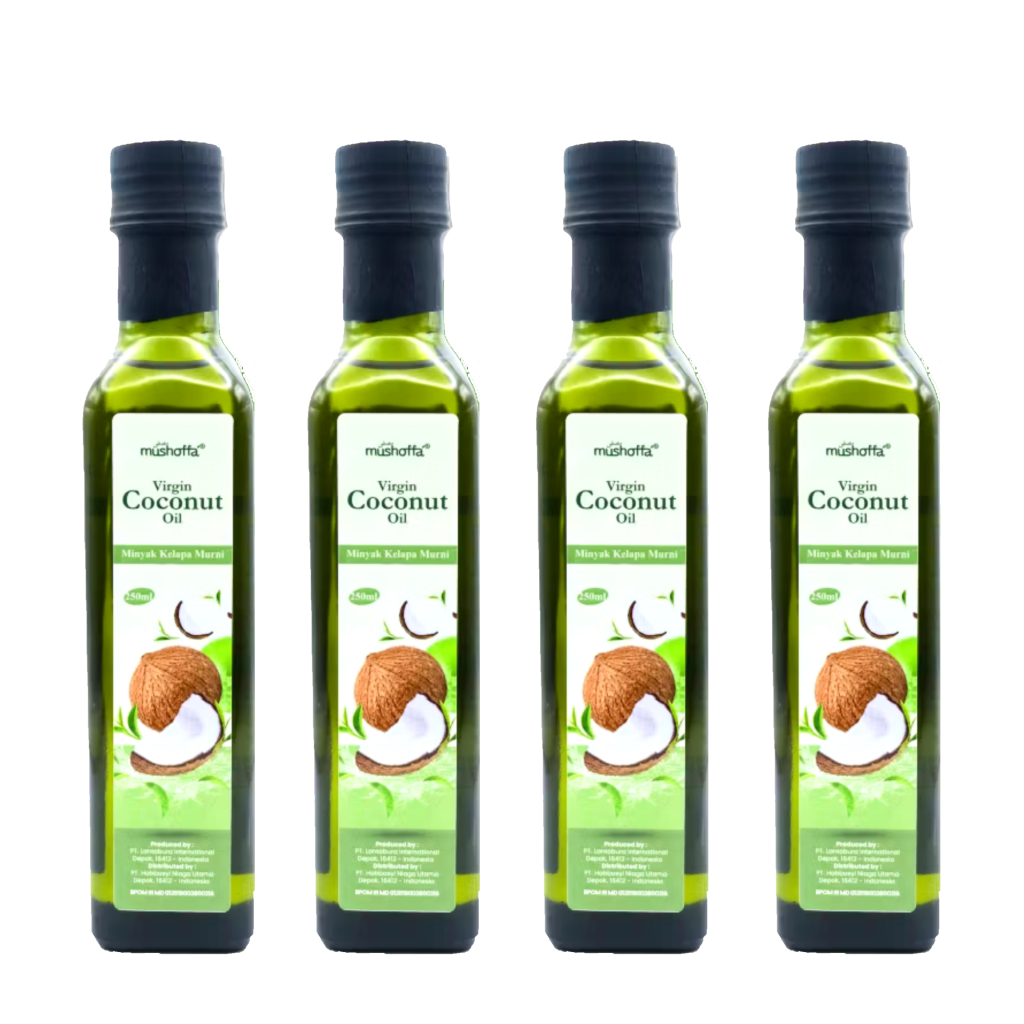 

4 BTL VCO Mushoffa HNU 250 ml – Minyak Kelapa Murni (Virgin Coconut Oil)