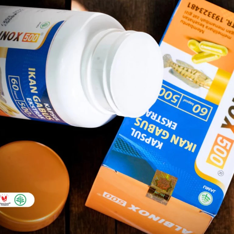 Kapsul ALBINOX Ekstrak Ikan Gabus Sari Kutuk Isi 60 Kaps