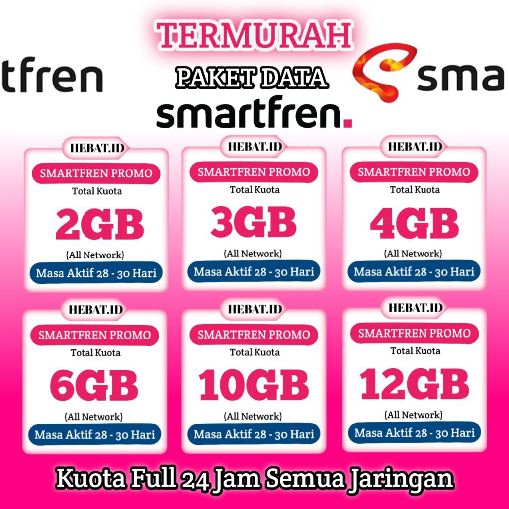 PAKET DATA SMARTFREN/KUOTA SMARTFREN NON STOP/KUOTA SMARTFREN UNLIMITED/PAKET INTERNET SMARTFREN/KUO
