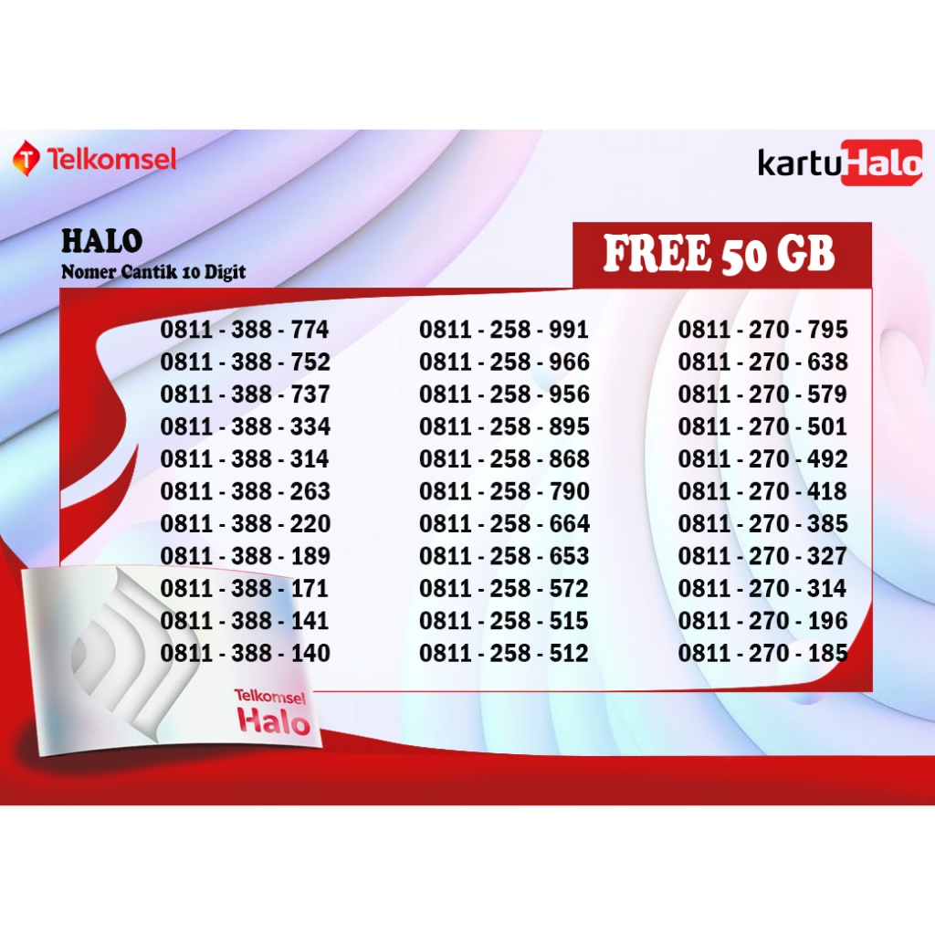 NOMER CANTIK TELKOMSEL/ NOMER 10 DIGIT / PERDANA ISTIMEWA
