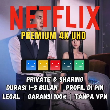 NETFLIX PREMIUM SHARING ACCOUNT GARANSI 100%