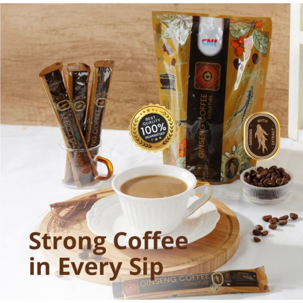 

CNI Ginseng Caffee Signature isi 10 Sachet ( Kopi Ginseng Ori Dari CNI