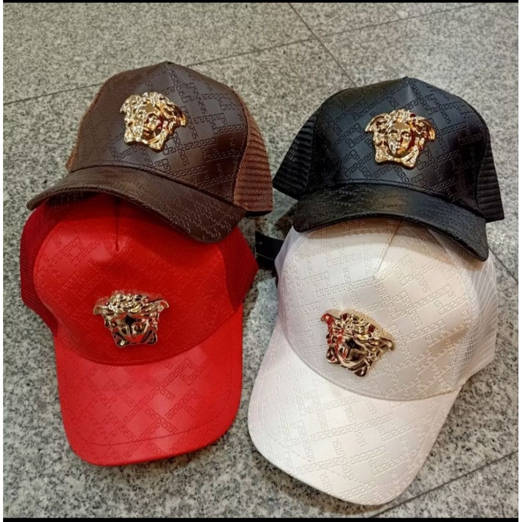 Topi baseball trucker versace logo besi topi premium quality