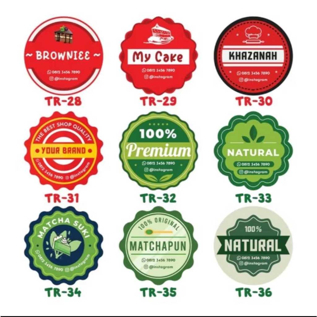 

cetak stiker vinyl anti air dan minyak harha per 1 biji