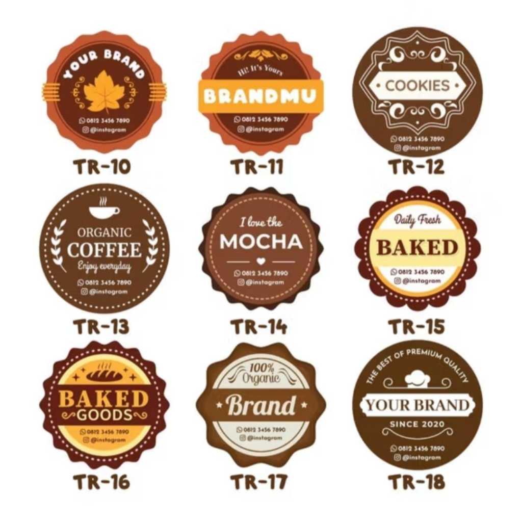 

stiker cromo vinyl anti air dan minyak per biji