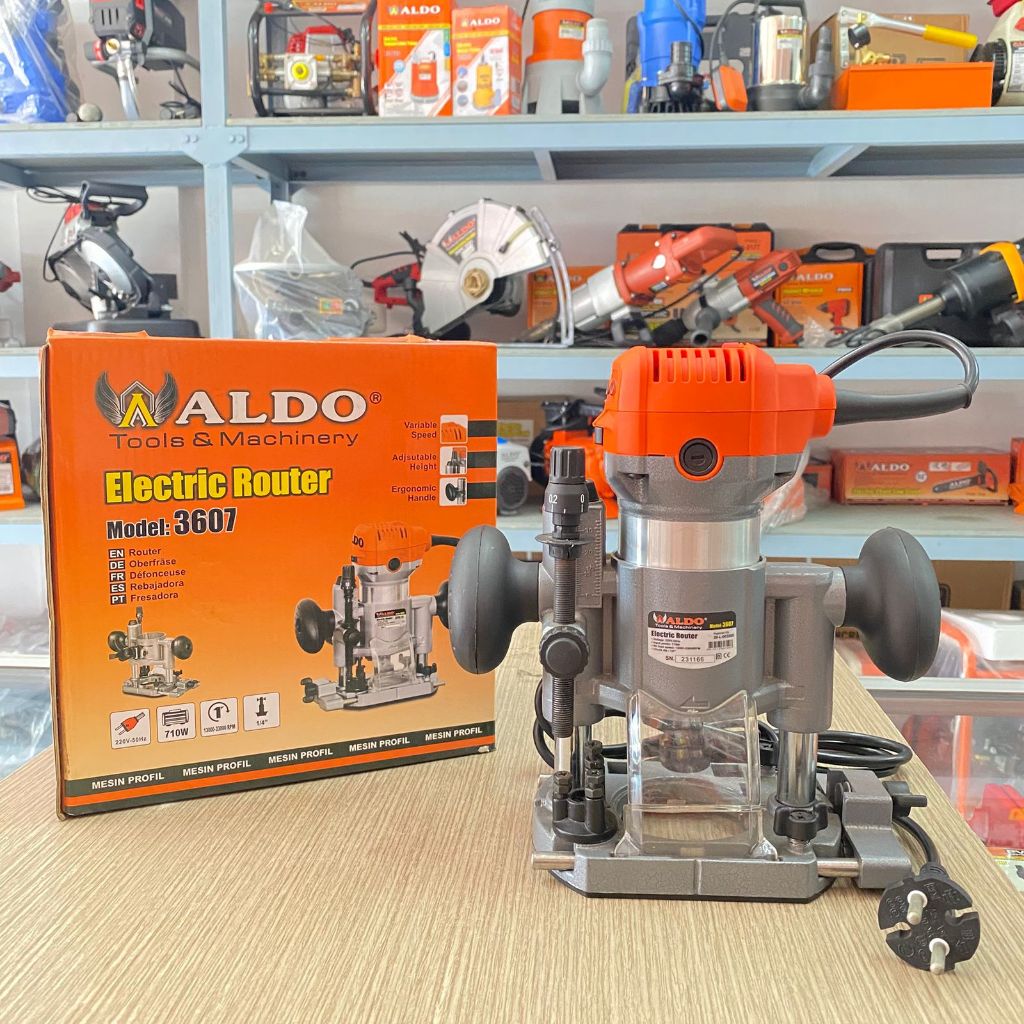 MESIN ROUTER 3607 Chuck 1/4" / Mesin Profil Kayu Elektrik