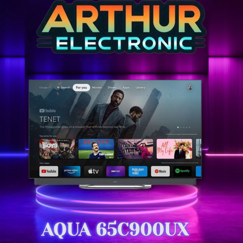 AQUA 65C900UX/65C900 4K OLED GOOGLE TV AQT65C900UX