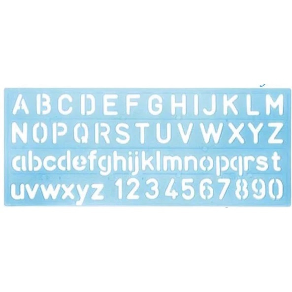 

(MURAH) Penggaris Sablon Huruf & Angka BT 300 Mal Abjad kualitas bagus tapi murahhh