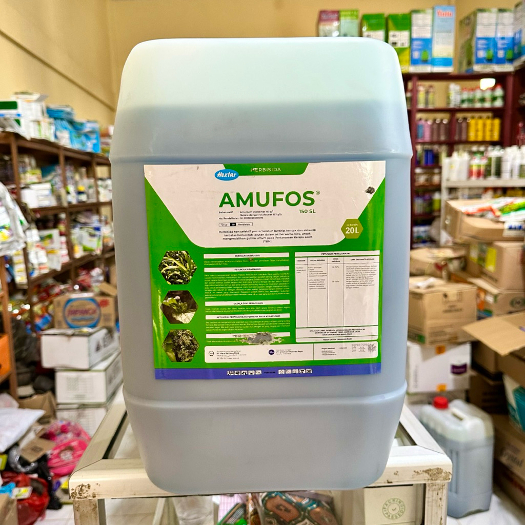 Herbisida AMUFOS 150SL galon 20 Liter - Ammonium Glufosinta Pembasmi Lulangan