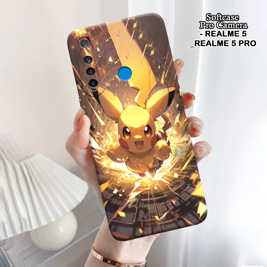 Softcase Realme 5 / 5 Pro - ORORA - Casing Realme 5 - Motif case Kartun - Realme - Softcase Realme 5