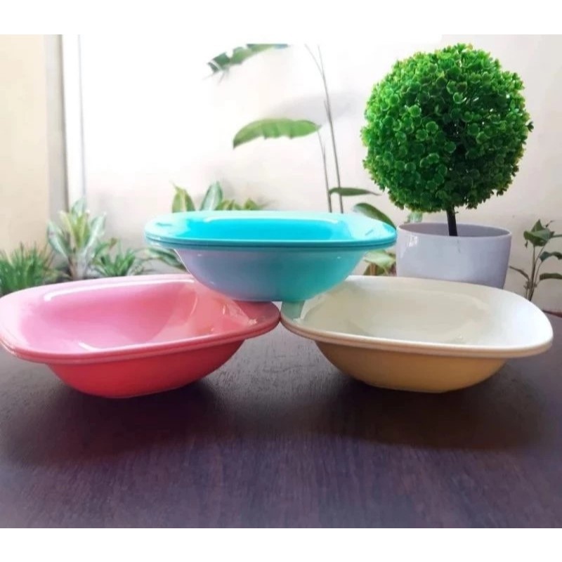 MIISOO Mangkok Perahu Plastik/Mangkok Sayur/Mangkok Sayur Plastik/Mangkok Sup/Mangkok Plastik