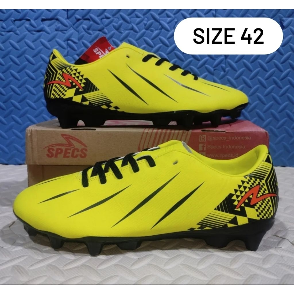 Sepatu Bola Specs Orion FG - Lemon Tonic/Black Original