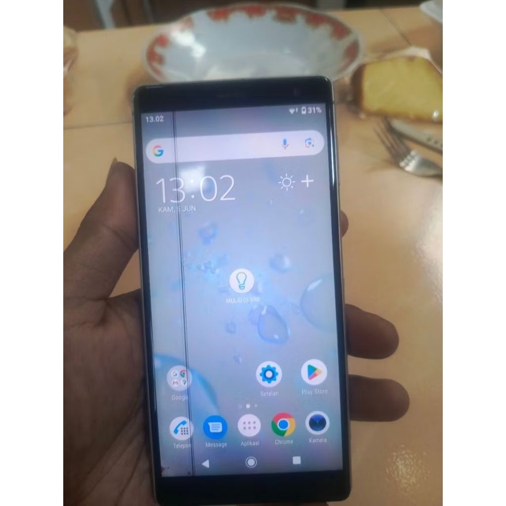 LCD SONY XZ2 AU COPOTAN MINUS ADA GARIS JUAL MURAH