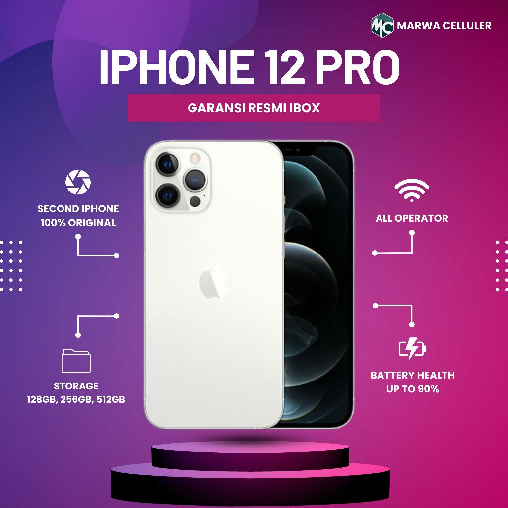 IPHONE 12 PRO - GARANSI RESMI IBOX INDONESIA