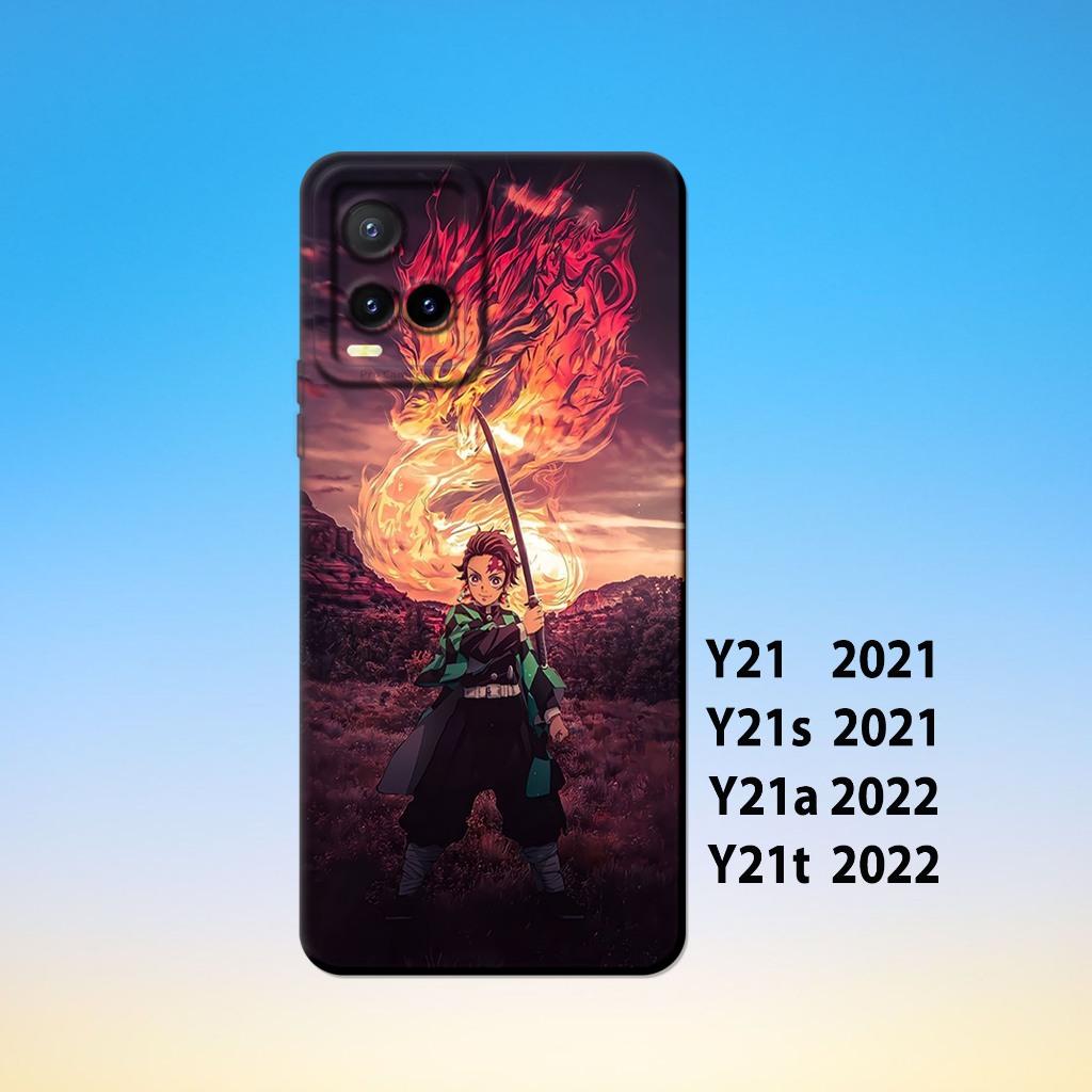 Silikon vivo Y21 ,vivo Y21S ,vivo Y21A ,vivo Y21T _Case Casing Hp Karet Hitam keren Lentur Tebal