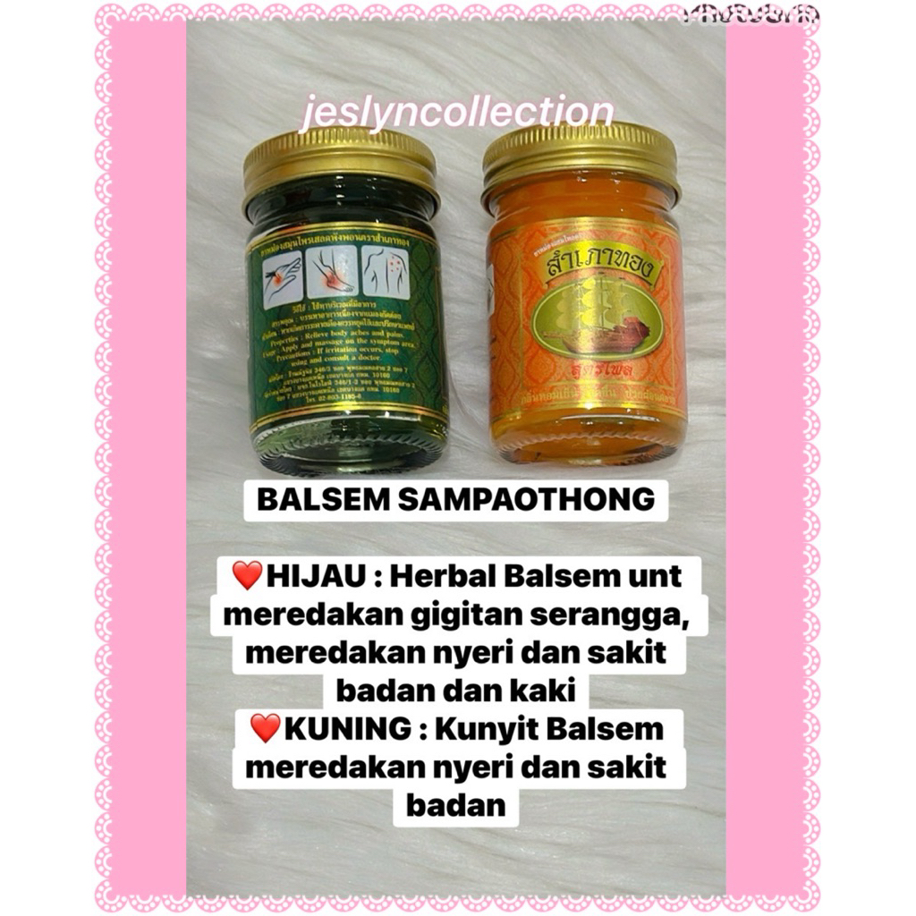 BALSEM SAMPAOTHONG ORIGINAL THAILAND