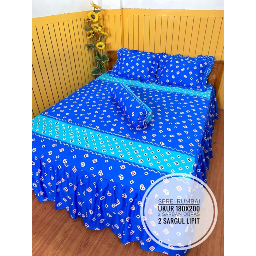 SPREI RUMBAI MOTIF BATIK 180X200 King/Queen/Double