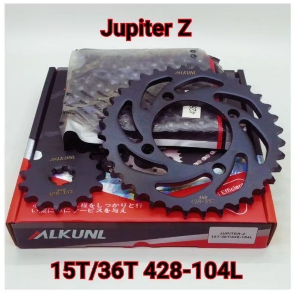 GEAR PAKET GEAR SET RANTAI CHOHO JUPITER Z JUPITER OLD VEGA R NEW MIKUNI