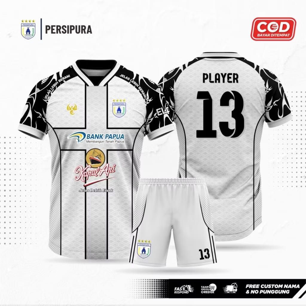 JERSEY PERSIPURA  AWAY TERBARU 2025-2026 GRATIS NAMA & NO PUNGGUNG