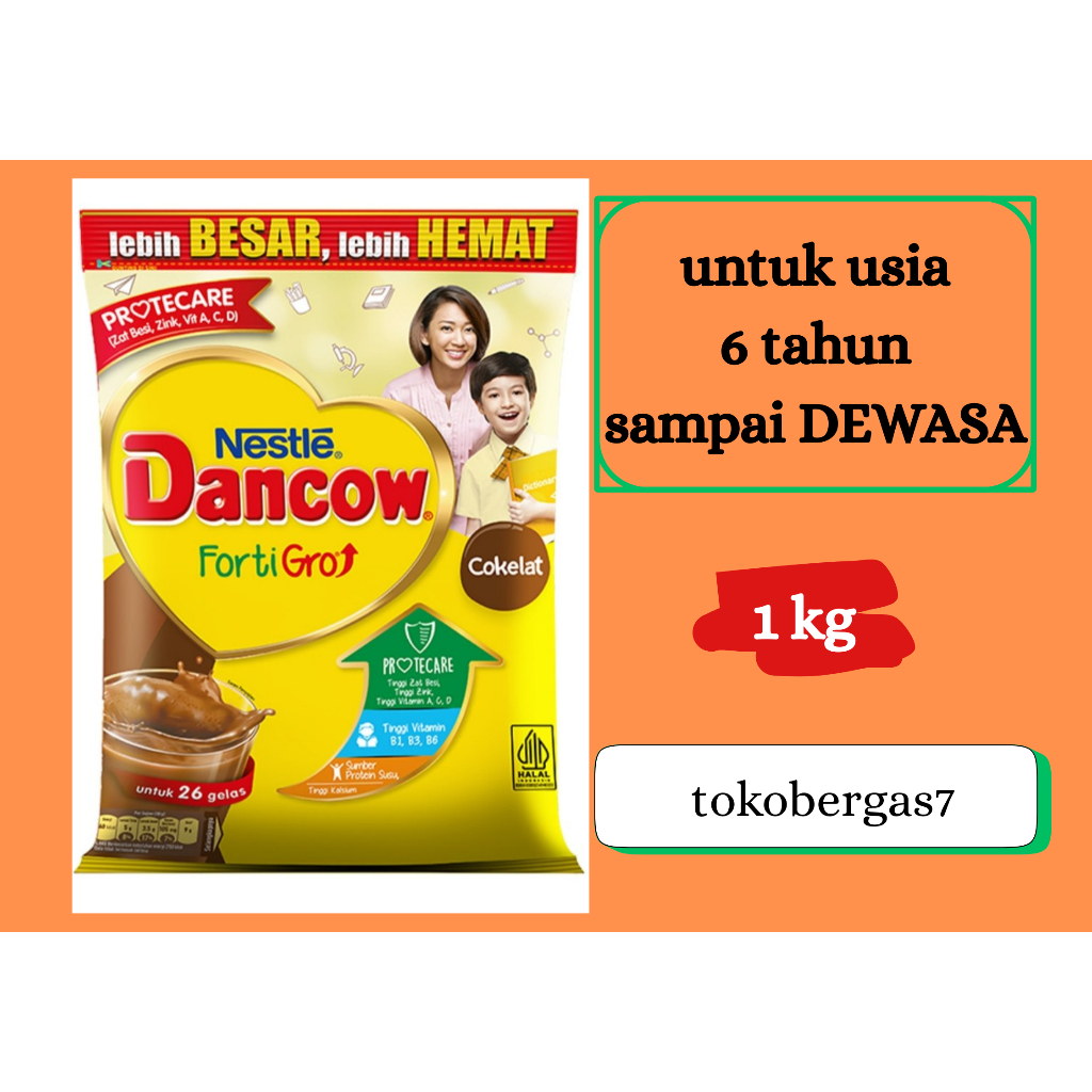 

Dancow fortigro coklat 1kg susu bubuk anak sampai dewasa rasa coklat 1kg