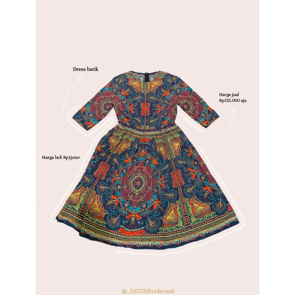 preloved Dress batik
