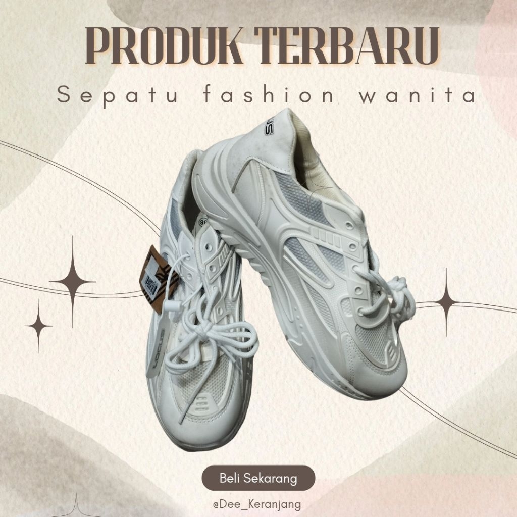 Sepatu Locus Sneakers Putih Wanita