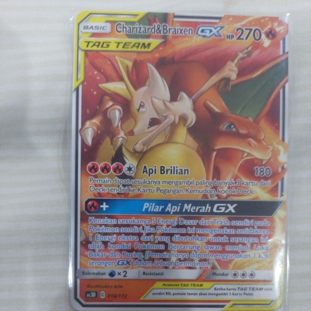 Charizard and Braixen GX ac3D C 18/172
