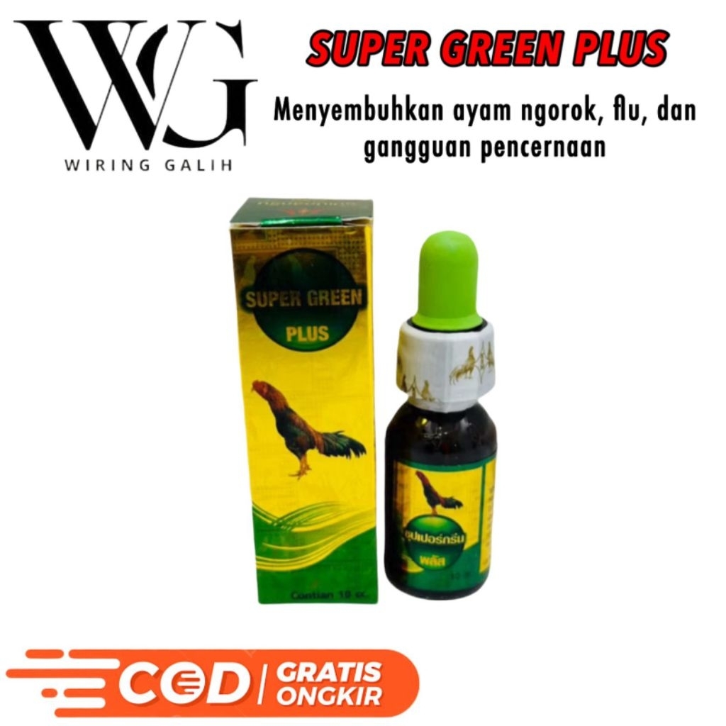 Super Green plus obat ayam ngorok original thailand