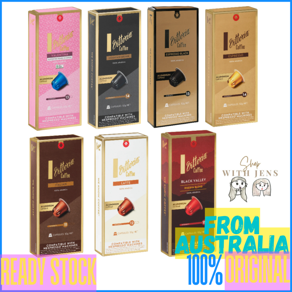Vittoria Italian Coffee 100% Arabica Nespresso Compatible Coffee Pod Capsule Kapsul Kopi