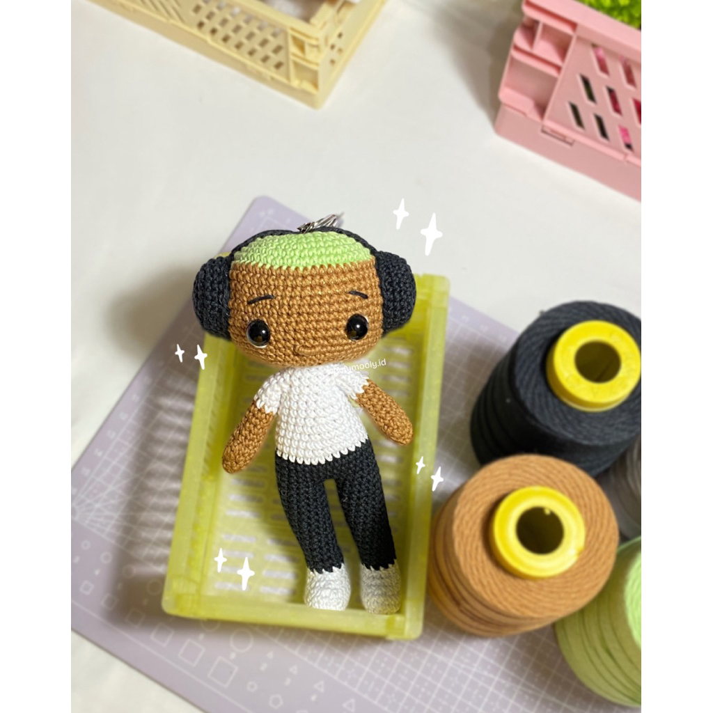 Frank Ocean Keychain | Gantungan Kunci Rajut | Crochet Keychain| Wooly Mooly
