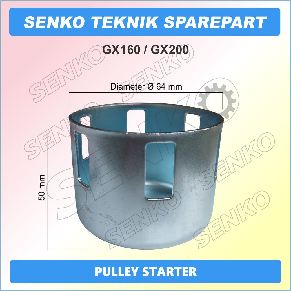 GX160 / GX200 PULLEY STARTER, PULI STARTER, POLI STARTER, MANGKOK ALIT MESIN PENGGERAK, MANGKOK STAR