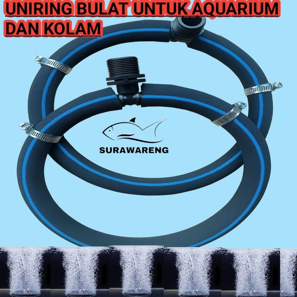 Airator uniring Bulat /Selang Uniring/Uniring Aerasi pas untuk budidaya ikan sistem bioflok, sistem 
