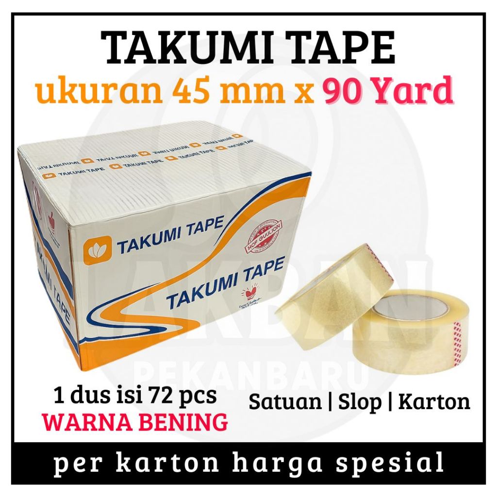 

LAKBAN BENING 45MM*90 1 SLOP (6PCS) Harga lebih murah LAKBAN BESAR LAKBAN PEKANBARU LAKBAN MURAH