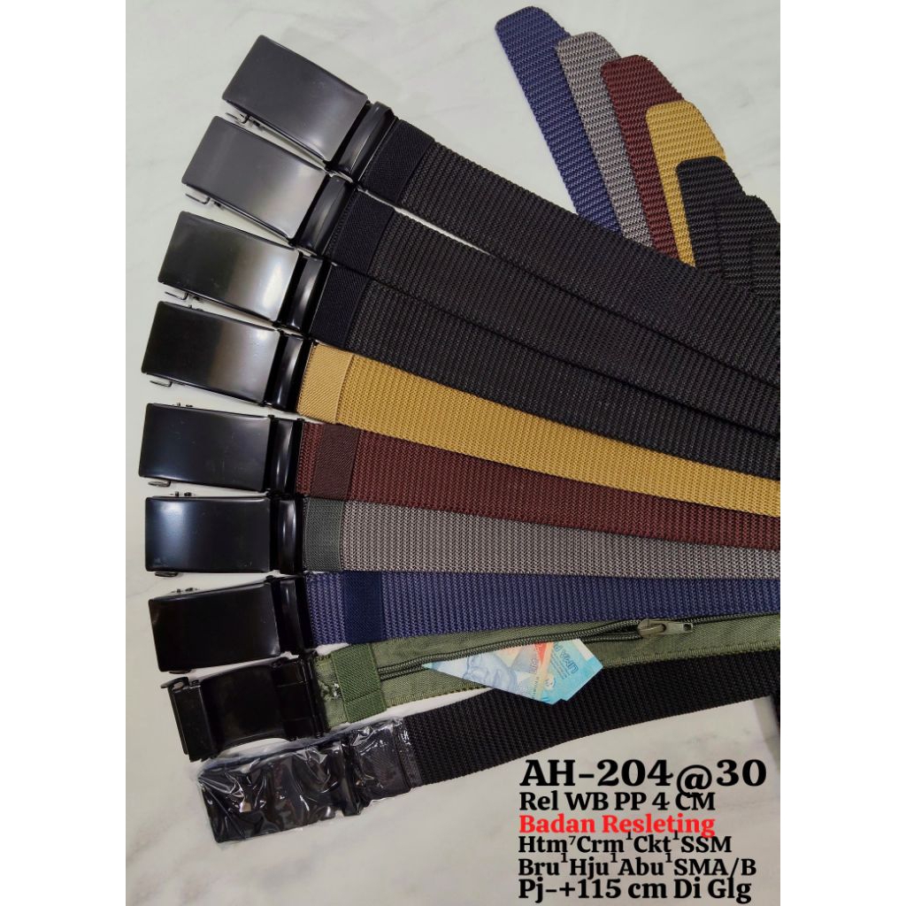 GESPER RESLETING BAHAN KANVAS KEPALA POLOS