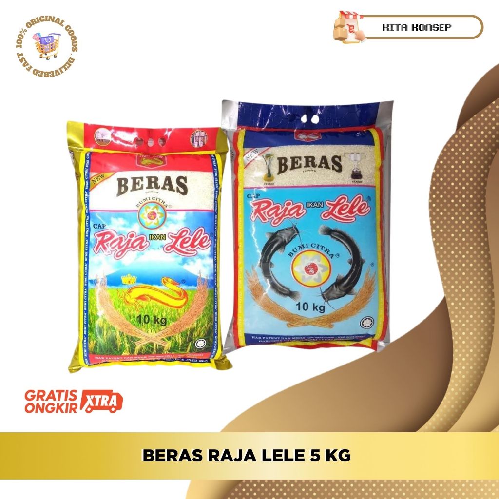 Raja Lele Beras Kuning 5 Kg Enak I Beras Raja Lele Biru 5 kg