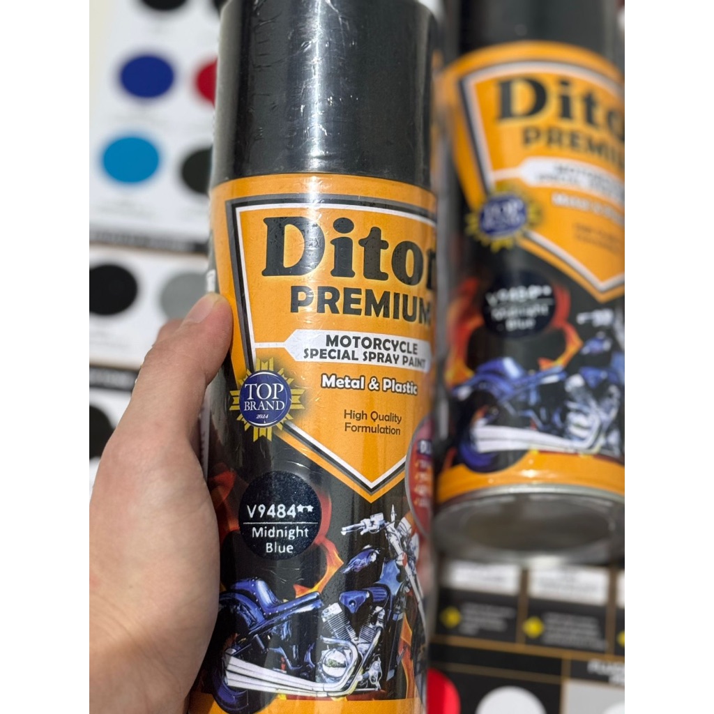 Pilox Diton Premium Midnight Blue** || Cat Semprot Body Motor Rangka Motor&Velg Motor