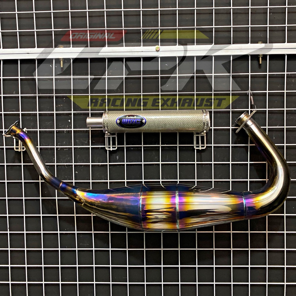 Knalpot Ninja R RR SS WRC Carbon Serat Kevlar Type Press Titanium Series 2 Fullsystem Pnp