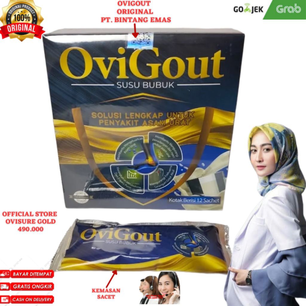 

OVIGOUT MILK Milk Susu Obat Asam urat kolestrol Nyeri Sendi